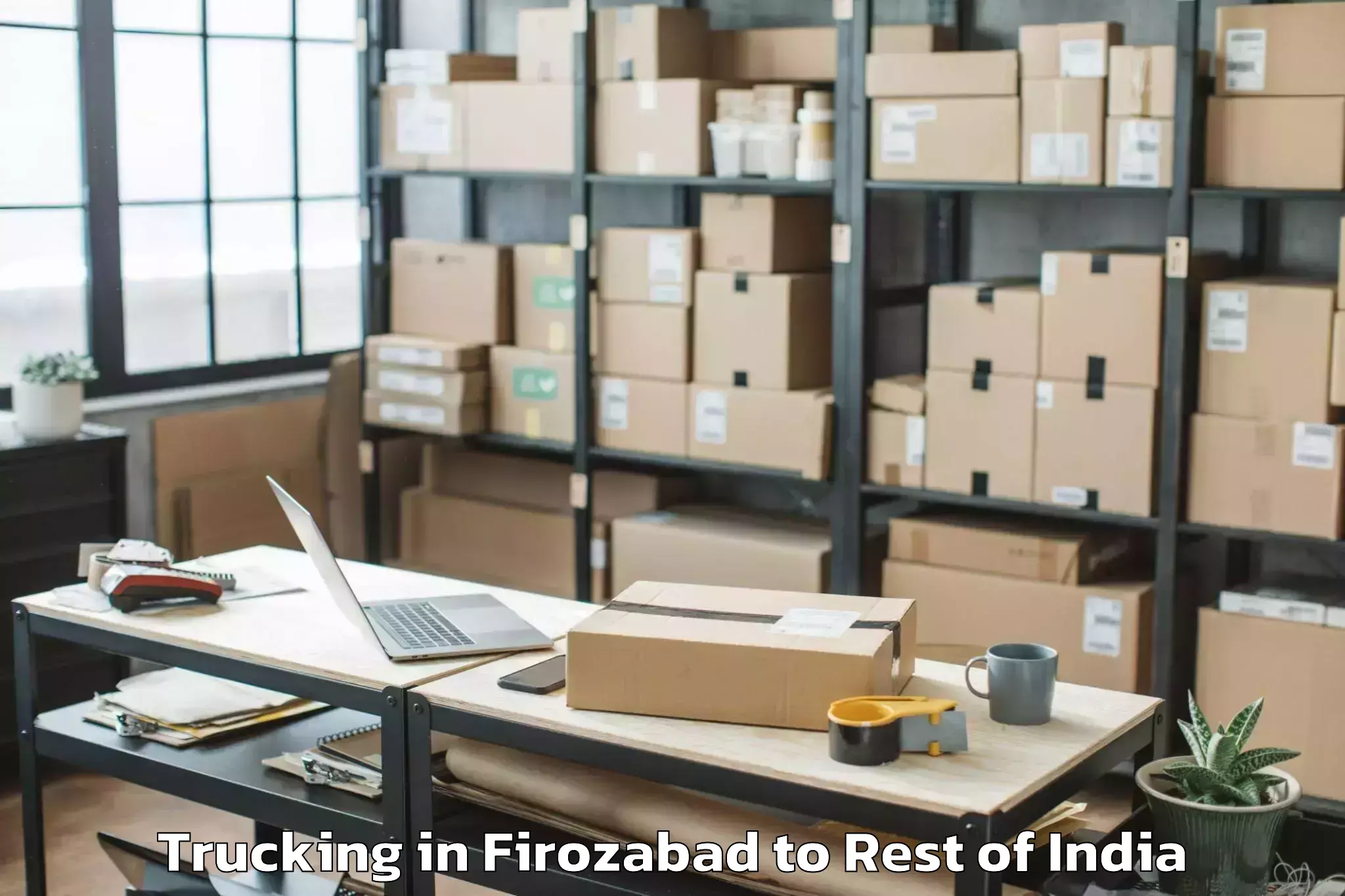 Hassle-Free Firozabad to Veerakeralampudur Trucking